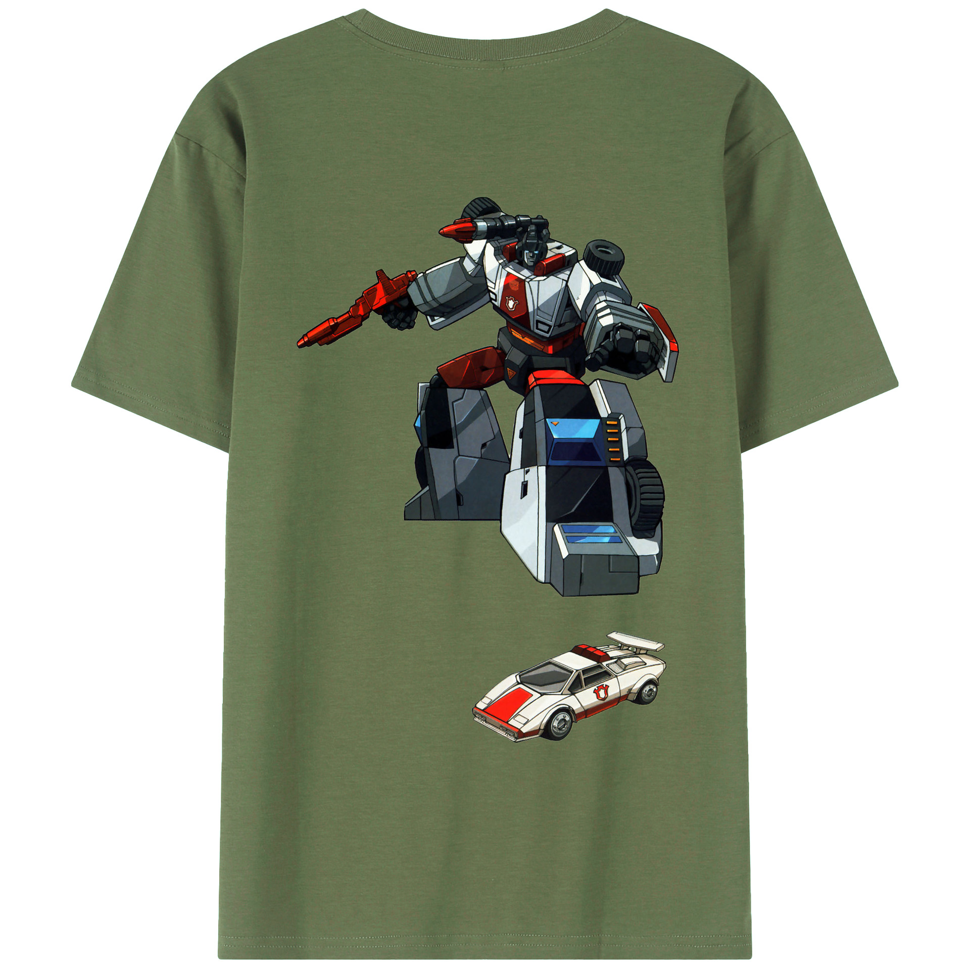 （画像用）  綿100％ メンズ半袖Tシャツ（バックプリント） 通気性